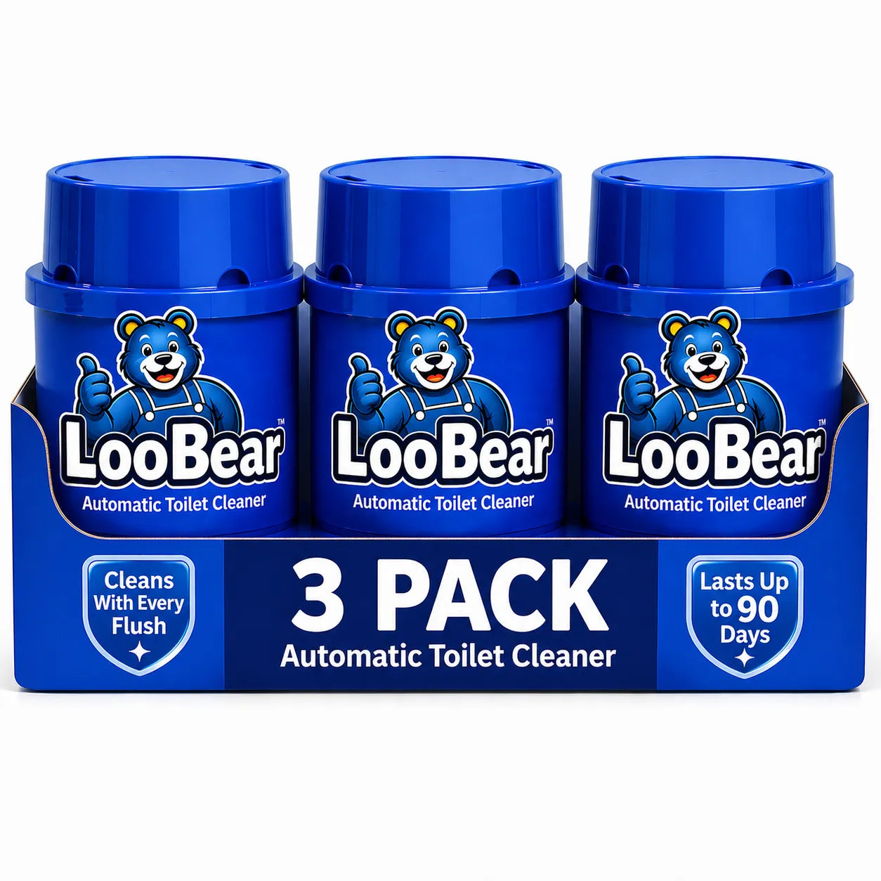 LooBear In-Cistern Automatic Toilet Cleaner (Bundle of 3)